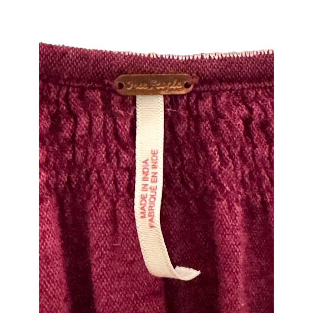 Free People OB847319 All My Life Embroidered Smocked Dress Size Med - Picture 5 of 8